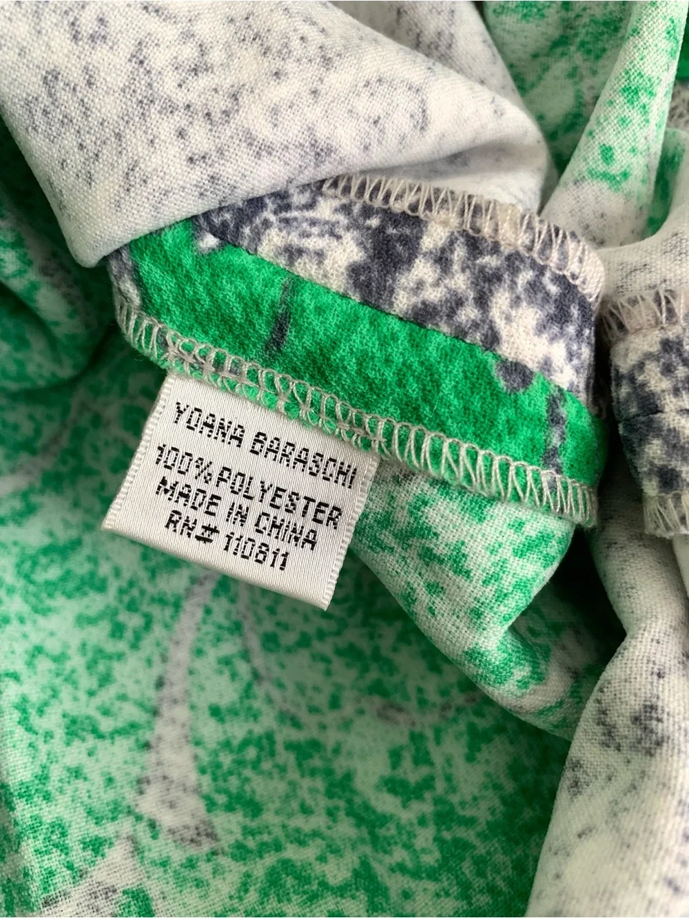 Yoana Baraschi Green Floral Midi Sheath Dress